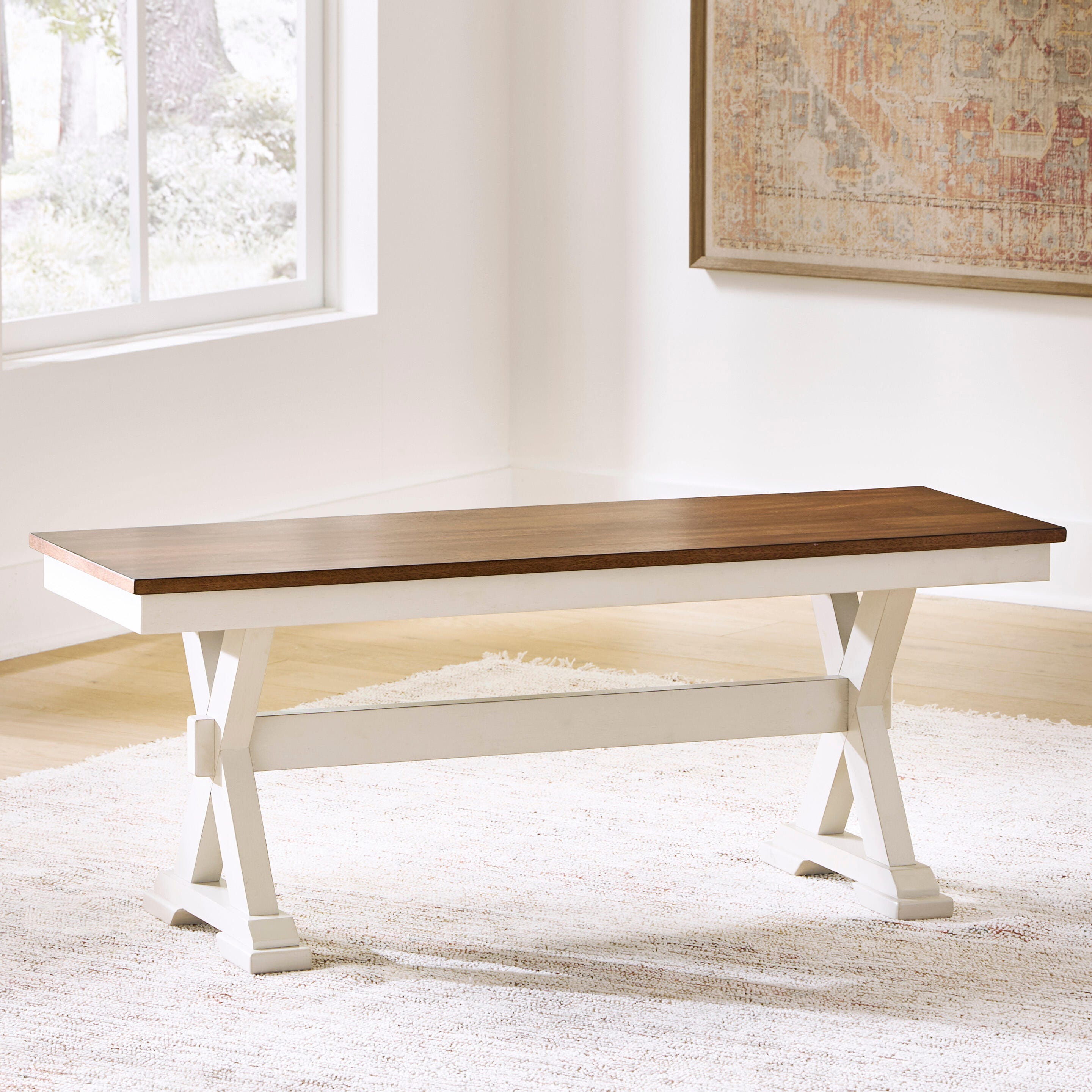 Hoover Furniture Outlet - Ashley Furniture - Brinfern 48" Dining Bench - Large Dining Room Bench - PCD628-00