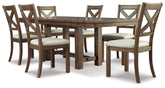 Hoover Furniture Outlet - Ashley Furniture - Moriville Dining Table and 6 Chairs - Dining Table and 6 Chairs - D631D11