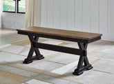 Hoover Furniture Outlet - Ashley Furniture - Wildenauer 50" Dining Bench - Large Dining Room Bench - D634-00