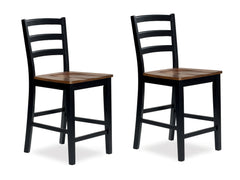 Hoover Furniture Outlet - Ashley Furniture - Wildenauer Counter Height Barstool (Set of 2) - Counter Height Barstool (Set of 2) - D634-124X2