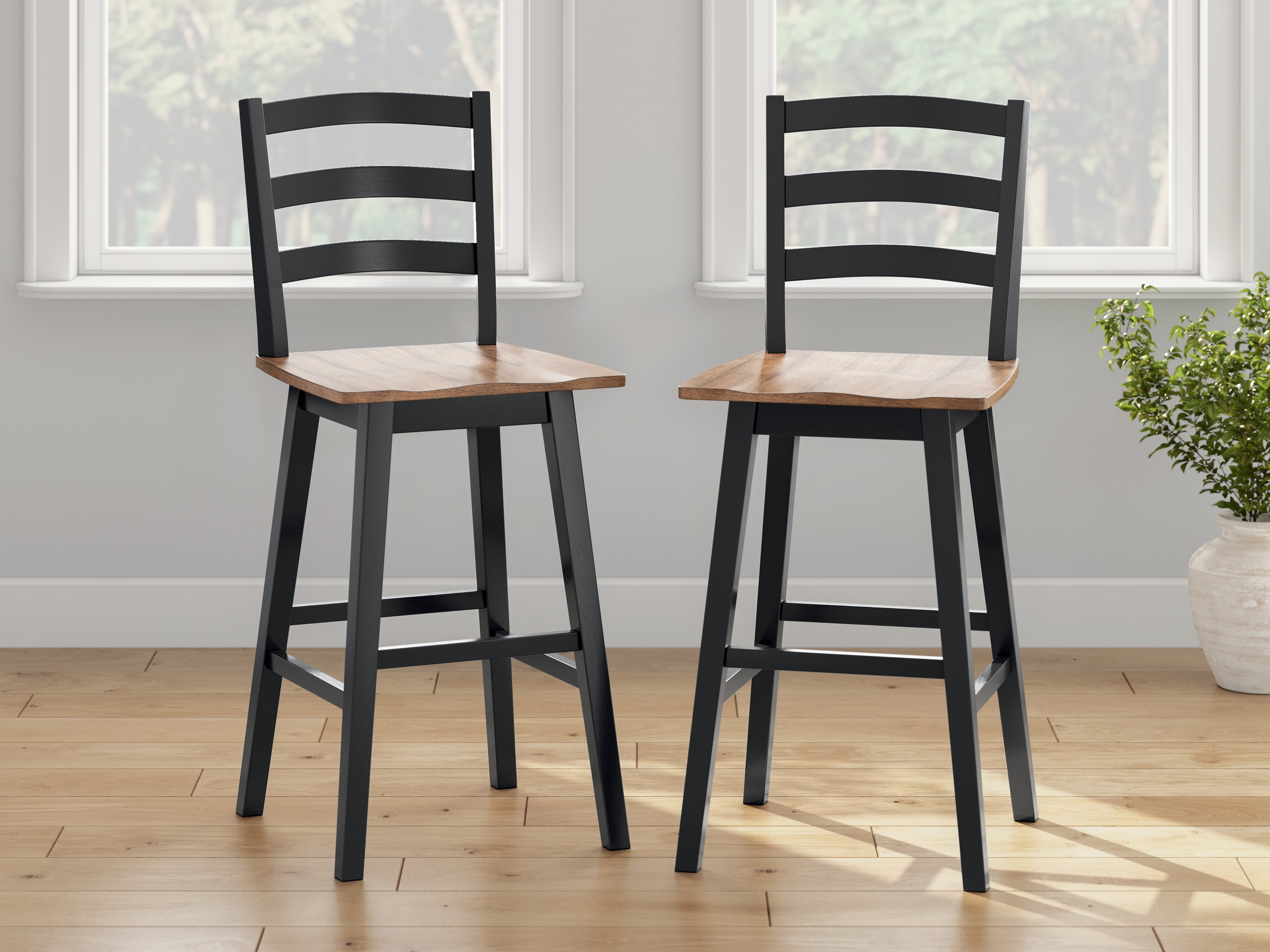 Hoover Furniture Outlet - Ashley Furniture - Wildenauer Bar Height Barstool (Set of 2) - Bar Height Barstool (Set of 2) - D634-230X2