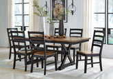 Hoover Furniture Outlet - Ashley Furniture - Wildenauer Extension Dining Table and 6 Chairs - Extension Dining Table and 6 Chairs - D634D4