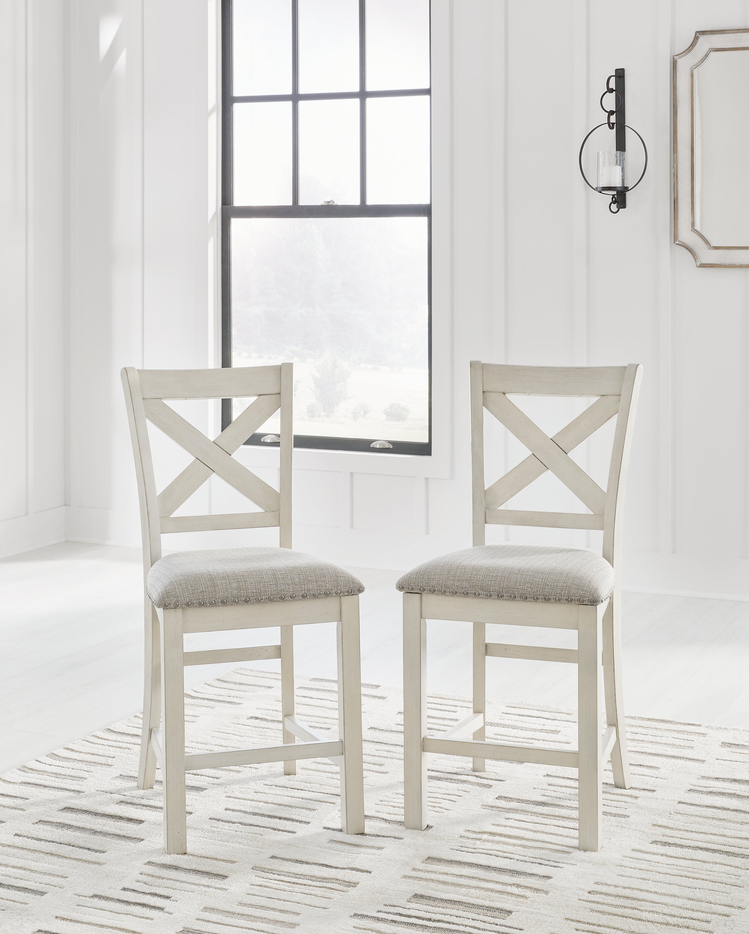 Hoover Furniture Outlet - Ashley Furniture - Robbinsdale Barstool (Set of 2) - Barstool (Set of 2) - D642-124X2