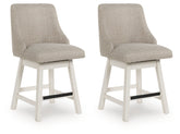 Hoover Furniture Outlet - Ashley Furniture - Robbinsdale Counter Height Barstool (Set of 2) - Counter Height Barstool (Set of 2) - D642-324X2