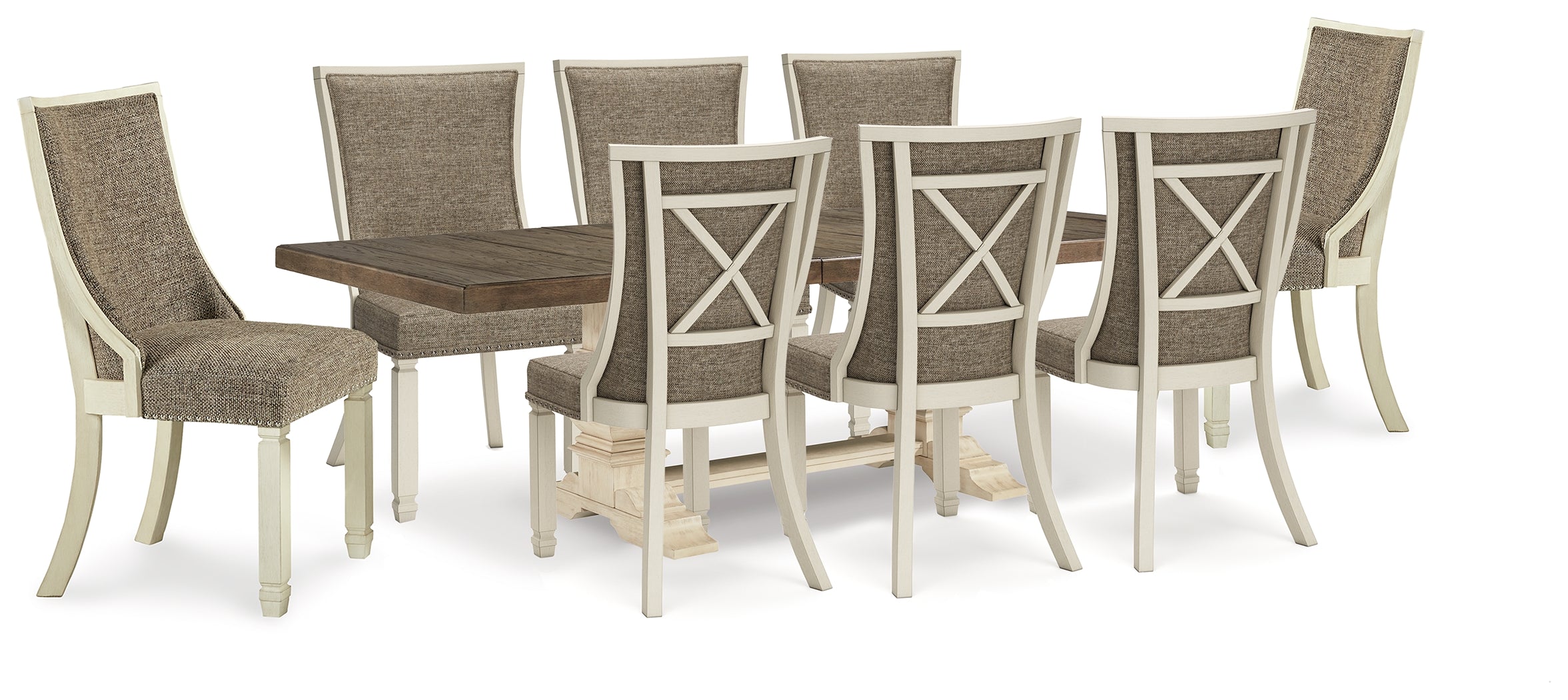 Hoover Furniture Outlet - Ashley Furniture - Bolanburg Dining Extension Table and 8 Chairs - Dining Extension Table and 8 Chairs - D647D40