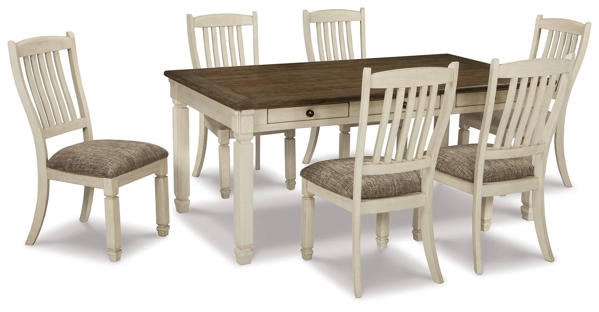 Hoover Furniture Outlet - Ashley Furniture - Bolanburg Dining Table with 6 Chairs - Dining Table with 6 Chairs - D647D8