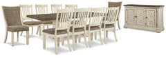 Hoover Furniture Outlet - Ashley Furniture - Bolanburg Dining Extension Table,10 Chairs and Server - Dining Extension Table,10 Chairs and Server - D647D35