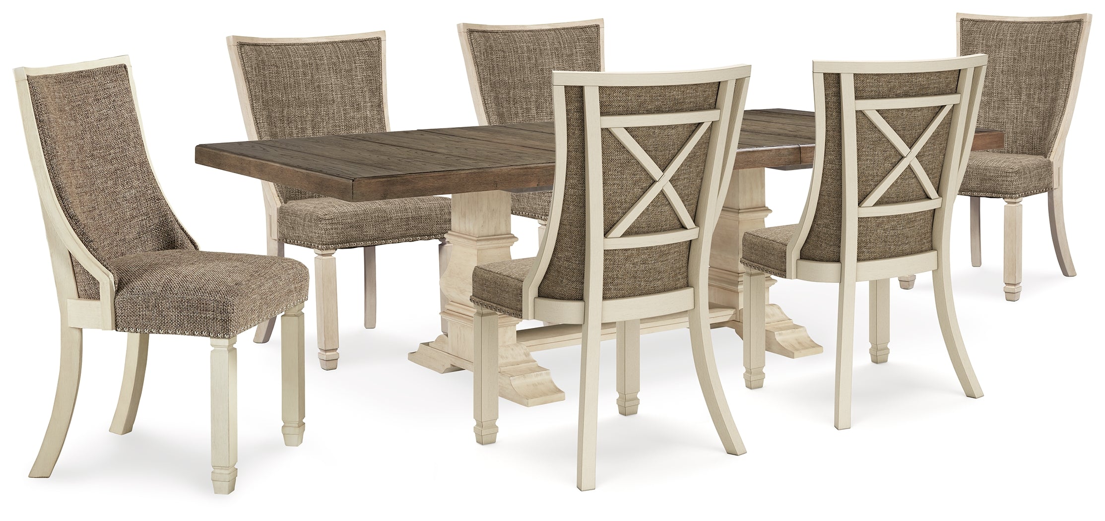 Hoover Furniture Outlet - Ashley Furniture - Bolanburg Dining Table and 6 Chairs - Dining Table and 6 Chairs - D647D36