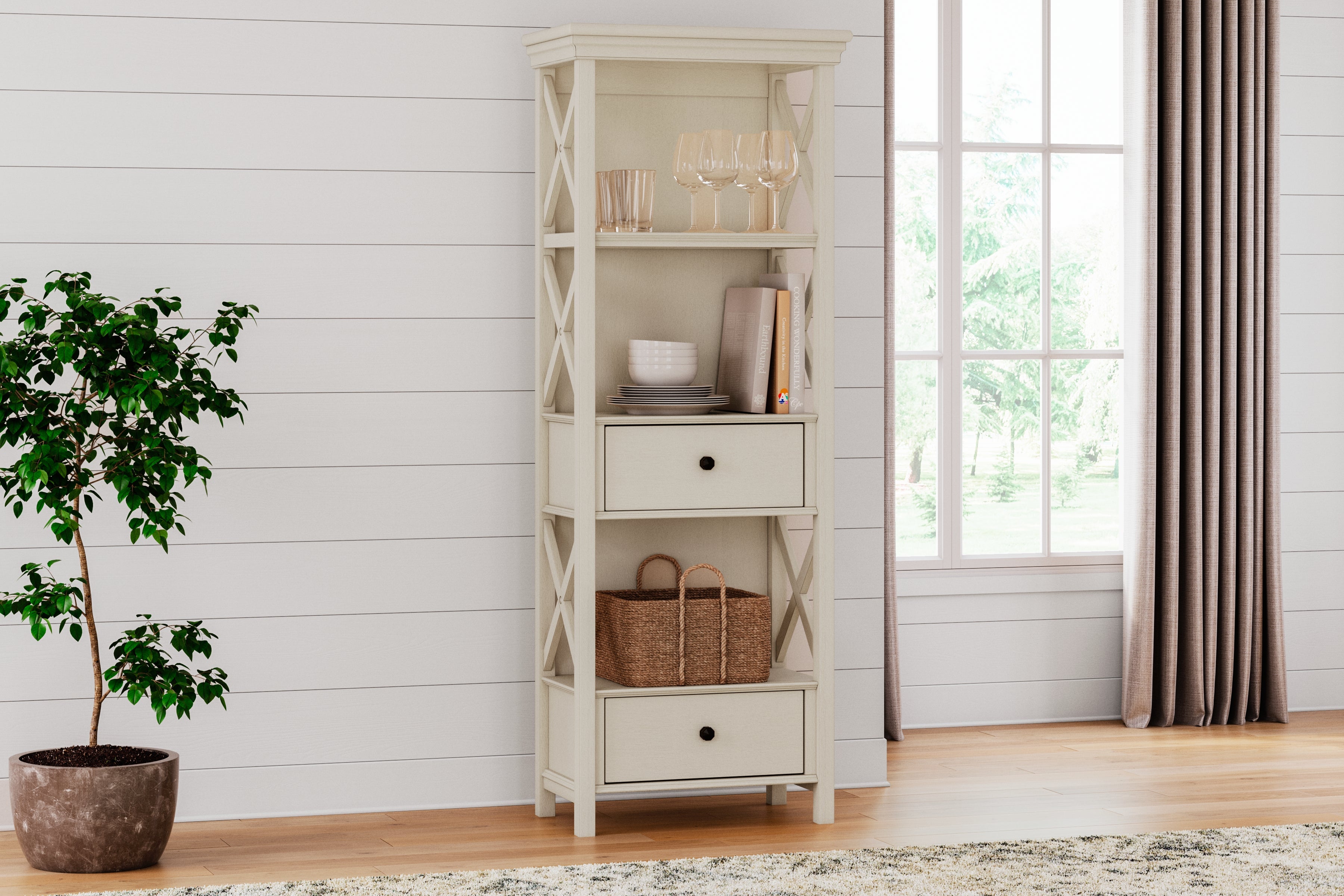 Hoover Furniture Outlet - Ashley Furniture - Bolanburg Display Cabinet - Display Cabinet - D647-76
