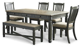 Hoover Furniture Outlet - Ashley Furniture - Tyler Creek Dining Table, 4 Chairs and Bench - Dining Table, 4 Chairs and Bench - D736D2