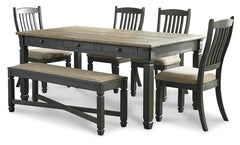 Hoover Furniture Outlet - Ashley Furniture - Tyler Creek Dining Table, 4 Chairs and Bench - Dining Table, 4 Chairs and Bench - D736D2