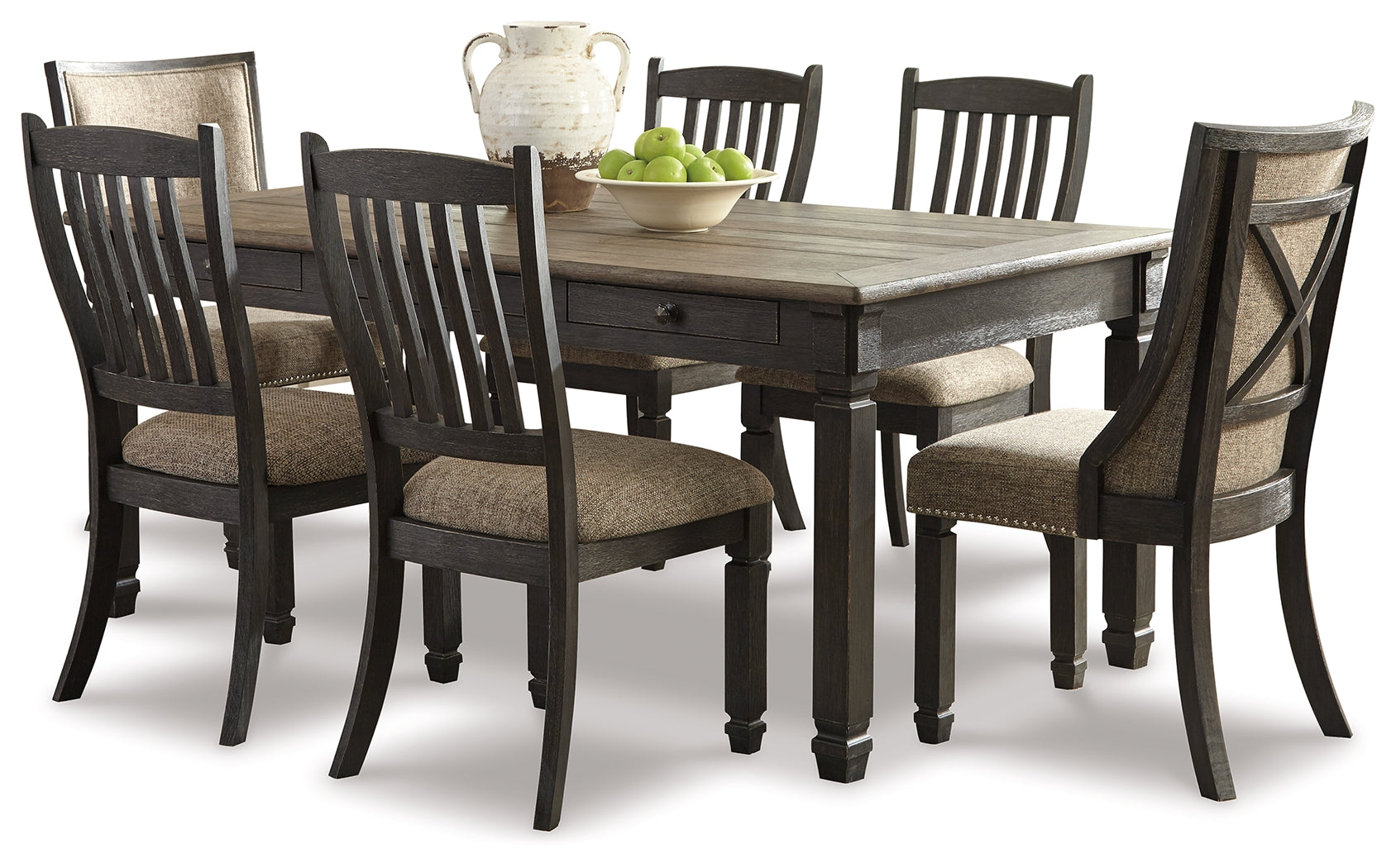 Hoover Furniture Outlet - Ashley Furniture - Tyler Creek Dining Table with 6 Chairs - Dining Table with 6 Chairs - D736D7