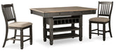 Hoover Furniture Outlet - Ashley Furniture - Tyler Creek Counter Height Dining Table and 2 Barstools - Counter Height Dining Table and 2 Barstools - D736D14
