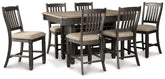 Hoover Furniture Outlet - Ashley Furniture - Tyler Creek Counter Height Dining Table and 6 Barstools - Counter Height Dining Table and 6 Barstools - D736D5