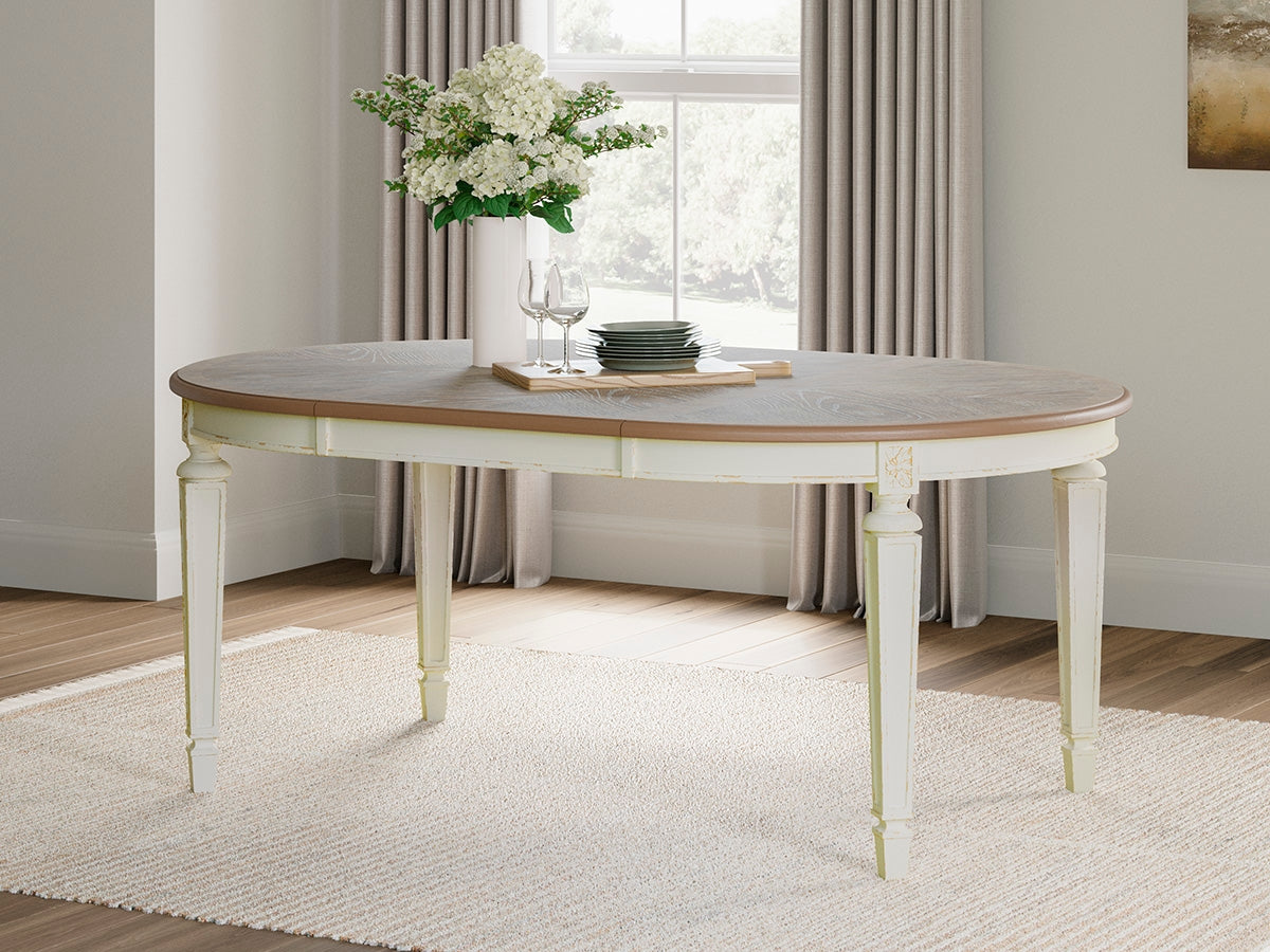 Hoover Furniture Outlet - Ashley Furniture - Realyn Dining Extension Table - Oval Dining Room EXT Table - D743-35
