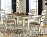 Hoover Furniture Outlet - Ashley Furniture - Realyn Extension Dining Table and 4 Chairs - Extension Dining Table and 4 Chairs - D743D3