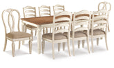 Hoover Furniture Outlet - Ashley Furniture - Realyn Dining Table with 8 Chairs - Dining Table with 8 Chairs - D743D9