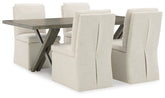 Hoover Furniture Outlet - Ashley Furniture - Krystanza Dining Table and 4 Chairs - Dining Table and 4 Chairs - D766D3