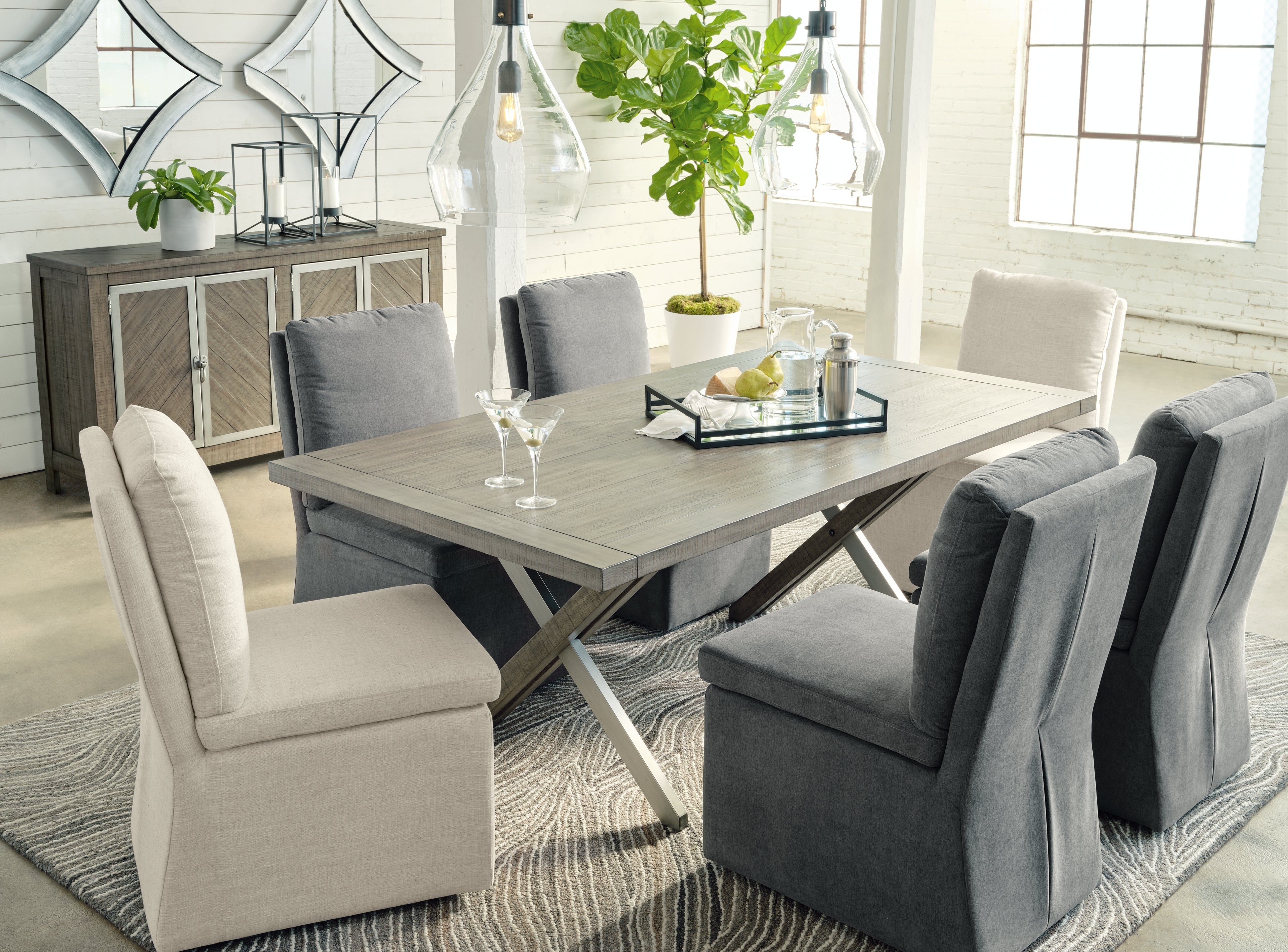 Hoover Furniture Outlet - Ashley Furniture - Krystanza Dining Table - Rectangular Dining Room Table - D766-25