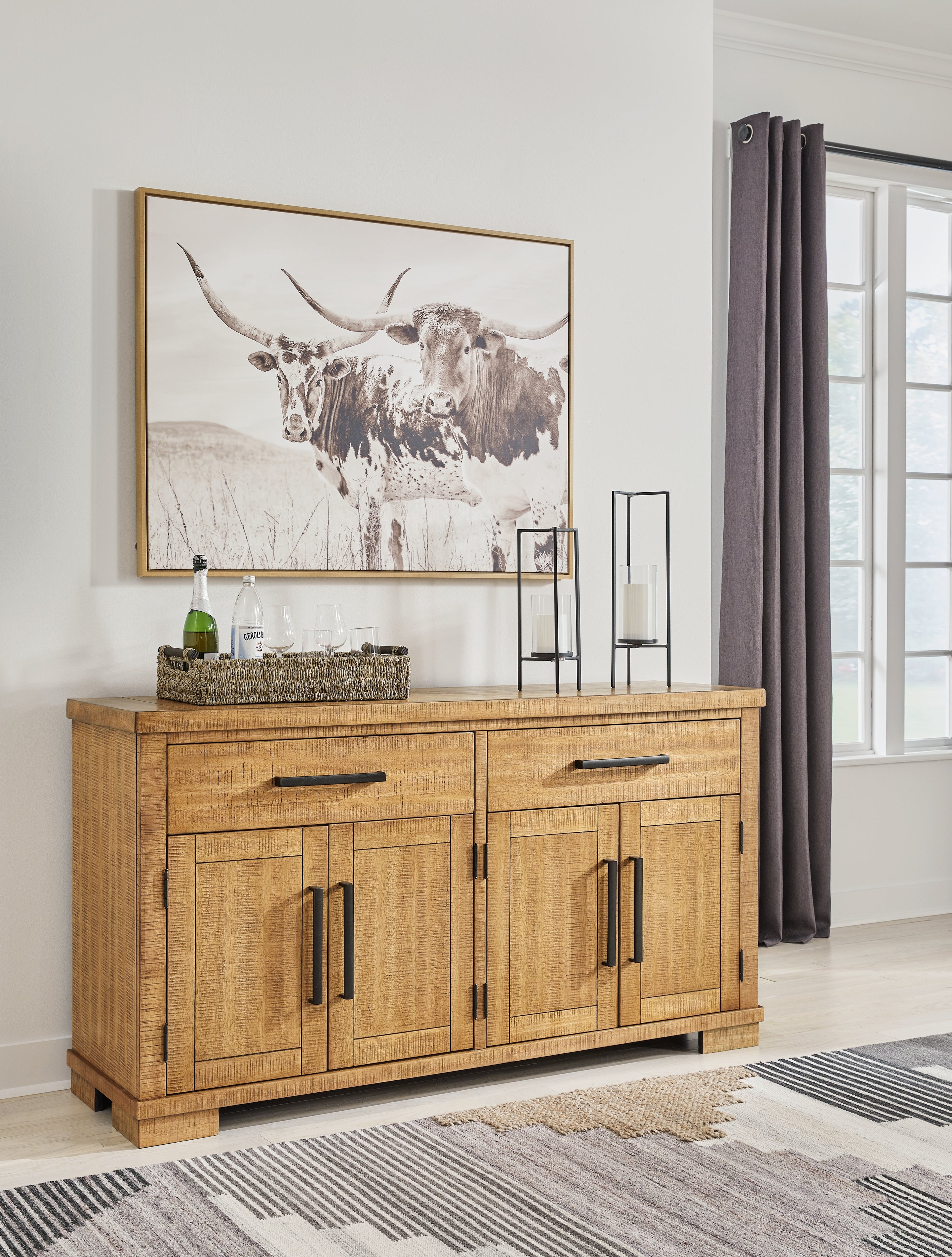 Hoover Furniture Outlet - Ashley Furniture - Havonplane Dining Server - Dining Room Server - D773-60