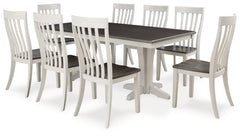 Hoover Furniture Outlet - Ashley Furniture - Darborn Dining Table and 8 Chairs - Dining Table and 8 Chairs - D796D5