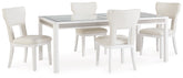 Hoover Furniture Outlet - Ashley Furniture - Chalanna Dining Table and 4 Chairs - Dining Table and 4 Chairs - D822D1