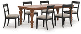 Hoover Furniture Outlet - Ashley Furniture - Greddinton Dining Table and 6 Chairs - Dining Table and 6 Chairs - PCD824D21