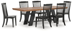Hoover Furniture Outlet - Ashley Furniture - Greddinton Extension Dining Table and 6 Chairs - Extension Dining Table and 6 Chairs - PCD824D33