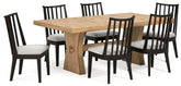 Hoover Furniture Outlet - Ashley Furniture - Galliden Dining Table and 6 Chairs - Dining Table and 6 Chairs - D841D8