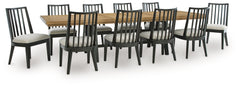 Hoover Furniture Outlet - Ashley Furniture - Galliden Extension Dining Table and 10 Chairs - Extension Dining Table and 10 Chairs - D841D13