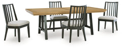 Galliden Extension Dining Table and 4 Chairs