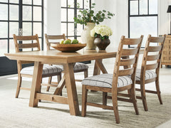 Hoover Furniture Outlet - Ashley Furniture - Ridgester Extension Dining Table and 4 Chairs - Extension Dining Table and 4 Chairs - D858D1
