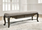 Hoover Furniture Outlet - Ashley Furniture - Maylee 63" Dining Bench - Upholstered Storage Bench - D947-00