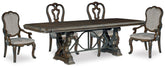 Hoover Furniture Outlet - Ashley Furniture - Maylee Dining Table and 4 Chairs - Dining Table and 4 Chairs - D947D10