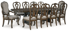 Hoover Furniture Outlet - Ashley Furniture - Maylee Dining Table and 10 Chairs - Dining Table and 10 Chairs - D947D14