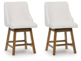 Hoover Furniture Outlet - Ashley Furniture - Cabalynn Counter Height Barstool (Set of 2) - Counter Height Barstool (Set of 2) - D974-324X2