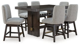 Hoover Furniture Outlet - Ashley Furniture - Burkhaus Counter Height Dining Table and 6 Barstools - Counter Height Dining Table and 6 Barstools - D984D6