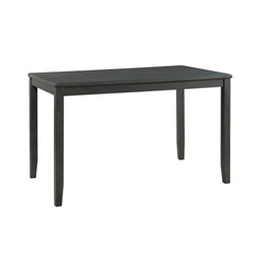 Alex Grey 60" 7 PC Counter Set (Grey Table with Black PU Seat)