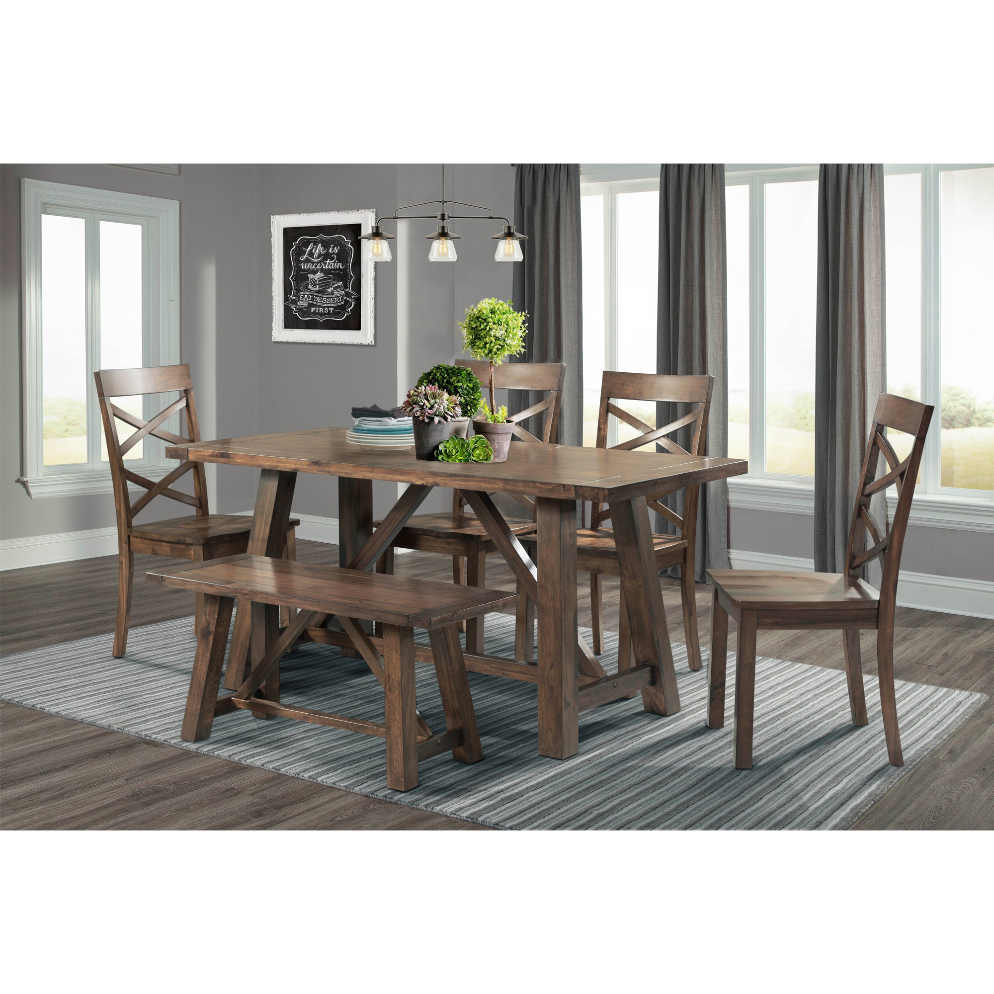 Renegade 64" 6pc Dining Set(Kd) – SKU DRN1006DS | Elements