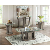 Dapper Square End Table Grey – SKU TPR350ET | Elements
