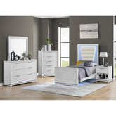 Denmark 5-Drawer Chest in White – SKU B-14260-7-CH | Elements
