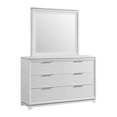 Denmark Dresser and Mirror Set in White