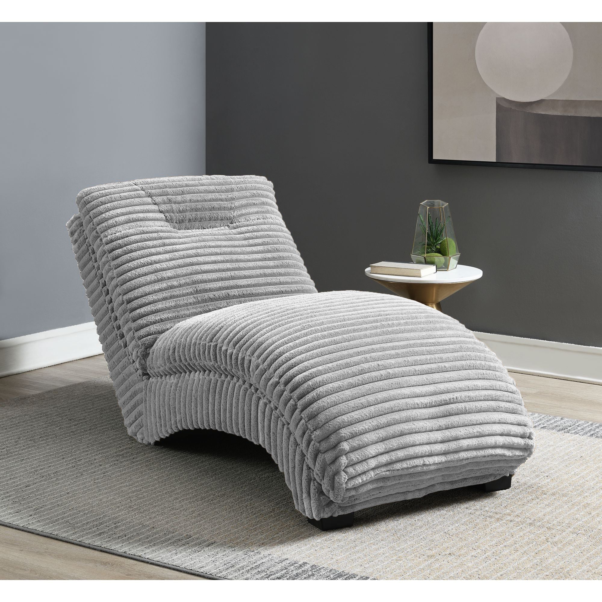 Dominick II Chaise in Masis Silver – SKU U-11230-8841-110 | Elements