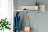 Hoover Furniture Outlet - Ashley Furniture - Socalle Wall Mounted Coat Rack with Shelf - Wall Mounted Coat Rack w/Shelf - EA1864-151