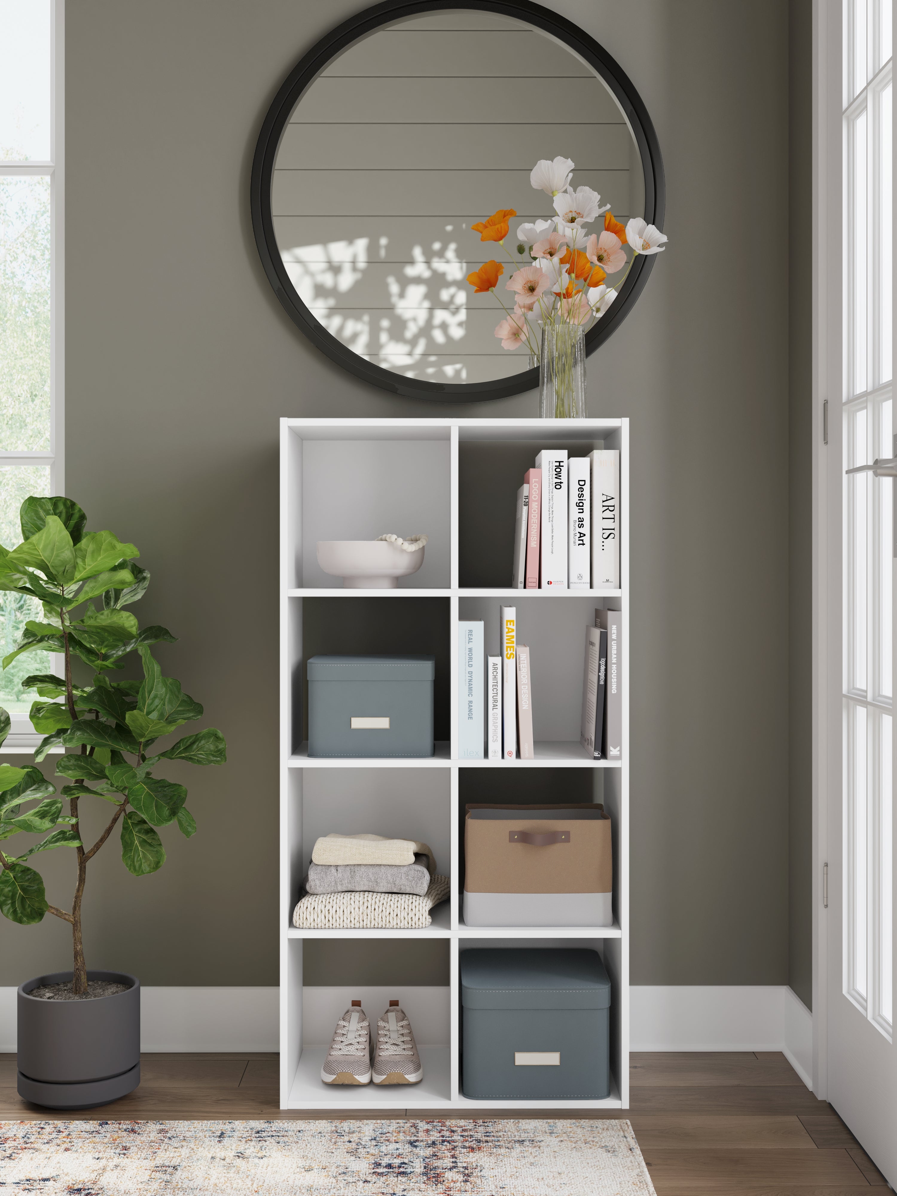 Hoover Furniture Outlet - Ashley Furniture - Onita Eight Cube Organizer - Eight Cube Organizer - EA9630-4X2