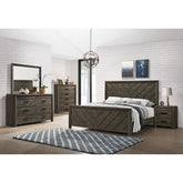 Eleanor King Bed in Mocha Grey – SKU EL400KBZS | Elements
