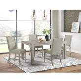 Eleanor Dining Side Chair with Heirloom Fabric in White (2 Per Carton) – SKU D-6460-3-SC | Elements