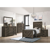 Eleanor Twin Bed in Mocha Grey – SKU EL400TBZS | Elements