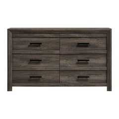 Eleanor 6-Drawer Dresser in Mocha Grey