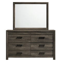 Eleanor Dresser & Mirror Set in Mocha Grey